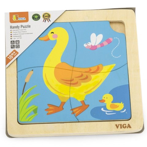 VIGA Poręczne Drewniane Puzzle Kaczuszka Viga Toys VIGA Poręczne Drewniane Puzzle Kaczuszka Viga Toys