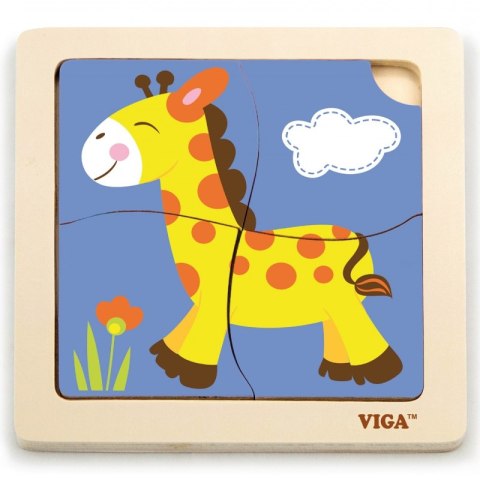 VIGA Poręczne Drewniane Puzzle Żyrafa Viga Toys VIGA Poręczne Drewniane Puzzle Żyrafa Viga Toys