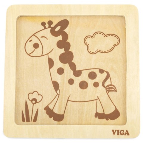 VIGA Poręczne Drewniane Puzzle Żyrafa Viga Toys VIGA Poręczne Drewniane Puzzle Żyrafa Viga Toys