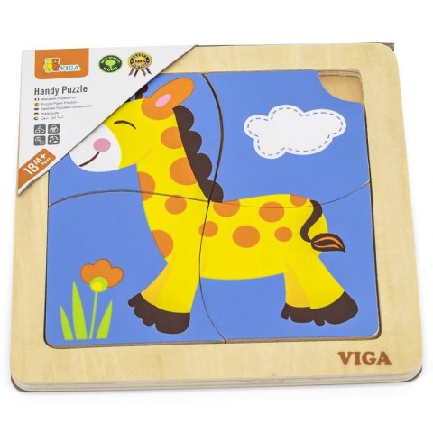 VIGA Poręczne Drewniane Puzzle Żyrafa Viga Toys VIGA Poręczne Drewniane Puzzle Żyrafa Viga Toys