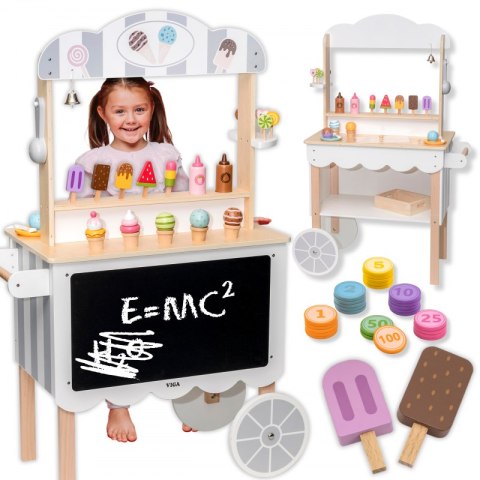 VIGA Sklep Moblilny Lodziarnia Cukiernia 3w1 Viga Toys VIGA Sklep Moblilny Lodziarnia Cukiernia 3w1 Viga Toys