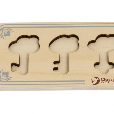 CLASSIC WORLD Drewniana Układanka Montessori Sensoryczna Klucze i Zamki do Dopasowania Classic World CLASSIC WORLD Drewniana Układanka Montessori Sensoryczna Klucze i Zamki do Dopasowania Classic World