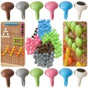 MASTERKIDZ Kolorowe Kołeczki Jumbo do Tablicy STEM 128 Szt. - 6 Kolorów Masterkidz