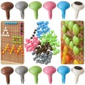 MASTERKIDZ Kolorowe Kołeczki Jumbo do Tablicy STEM 64 Szt. - 6 Kolorów Masterkidz