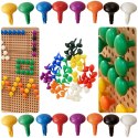 MASTERKIDZ Kolorowe Kołeczki Jumbo do Tablicy STEM 64 Szt. - 8 Kolorów Masterkidz