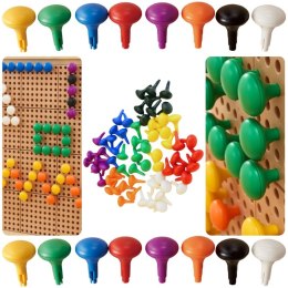 MASTERKIDZ Kolorowe Kołeczki Jumbo do Tablicy STEM 64 Szt. - 8 Kolorów Masterkidz
