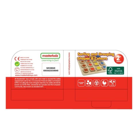 MASTERKIDZ Tablica Edukacyjna Sorter Kształty i Kolory Masterkidz MASTERKIDZ Tablica Edukacyjna Sorter Kształty i Kolory Masterkidz
