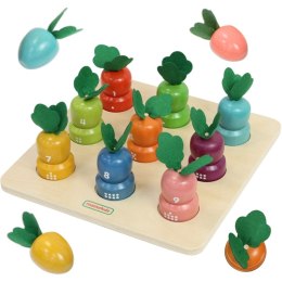 MASTERKIDZ Tablica Edukacyjna Warzywa Nauka Liczb i Kolorów Montessori Masterkidz