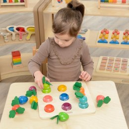 MASTERKIDZ Tablica Edukacyjna Warzywa Nauka Liczb i Kolorów Montessori Masterkidz