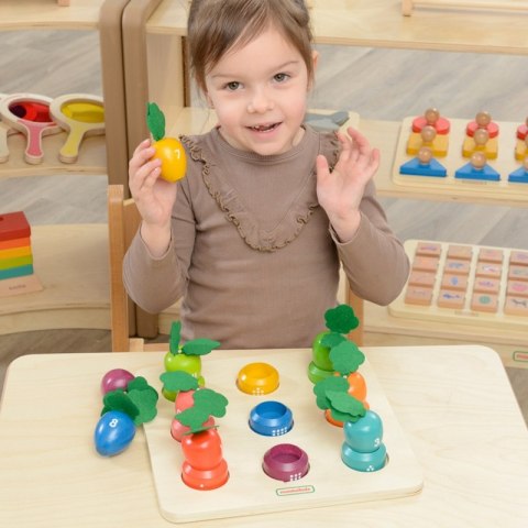 MASTERKIDZ Tablica Edukacyjna Warzywa Nauka Liczb i Kolorów Montessori Masterkidz MASTERKIDZ Tablica Edukacyjna Warzywa Nauka Liczb i Kolorów Montessori Masterkidz