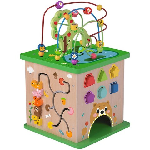 TOOKY TOY Kostka Edukacyjna Sorter Labirynt Przeplatanka Zwierzątka Tooky Toy TOOKY TOY Kostka Edukacyjna Sorter Labirynt Przeplatanka Zwierzątka Tooky Toy