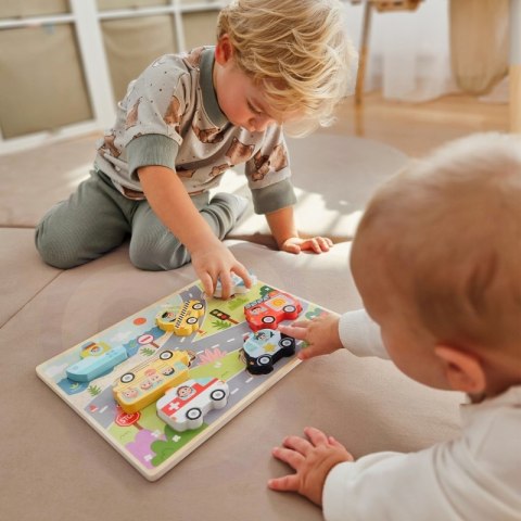 Tooky Toy Drewniane Puzzle Montessori Pojazdy Samochody Samolot Statek Miasto Dopasuj Kształty Tooky Toy Tooky Toy Drewniane Puzzle Montessori Pojazdy Samochody Samolot Statek Miasto Dopasuj Kształty Tooky Toy