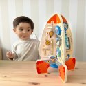 Tooky Toy Duża Drewniana Zabawka Edukacyjna Wielofunkcyjna Rakieta Tooky Toy Tooky Toy Duża Drewniana Zabawka Edukacyjna Wielofunkcyjna Rakieta Tooky Toy