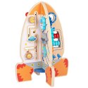 Tooky Toy Duża Drewniana Zabawka Edukacyjna Wielofunkcyjna Rakieta Tooky Toy Tooky Toy Duża Drewniana Zabawka Edukacyjna Wielofunkcyjna Rakieta Tooky Toy