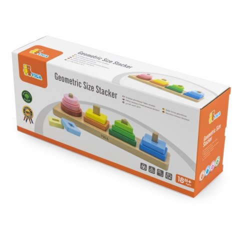VIGA Drewniany Geometryczny Sorter Układanka Viga Toys VIGA Drewniany Geometryczny Sorter Układanka Viga Toys