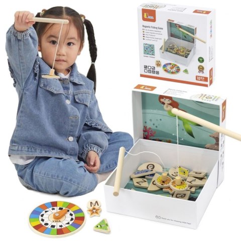 VIGA Gra Zestaw Magnetyczny Do Łowienia Rybek Viga Toys VIGA Gra Zestaw Magnetyczny Do Łowienia Rybek Viga Toys