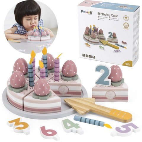 VIGA PolarB Drewniane Ciasto Tort Urodzinowy do Krojenia Viga Toys VIGA PolarB Drewniane Ciasto Tort Urodzinowy do Krojenia Viga Toys
