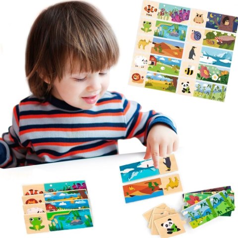 VIGA Puzzle Logiczne ze Zwierzętami Układanka Viga Toys VIGA Puzzle Logiczne ze Zwierzętami Układanka Viga Toys