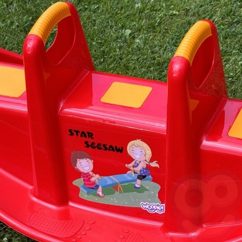WOOPIE Bujak Wieloosobowy STAR Huśtawka Równoważna Czerwony Woopie WOOPIE Bujak Wieloosobowy STAR Huśtawka Równoważna Czerwony Woopie