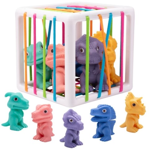WOOPIE Elastyczna Kostka Sensoryczna Sorter dla Dzieci Kolorowe Dinozaury 6 el. Woopie WOOPIE Elastyczna Kostka Sensoryczna Sorter dla Dzieci Kolorowe Dinozaury 6 el. Woopie