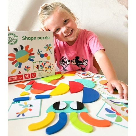 WOOPIE GREEN Drewniana Układanka Montessori 40 Wzorów do Odtworzenia 55 el. Certyfikat FSC Woopie Let's Go Green WOOPIE GREEN Drewniana Układanka Montessori 40 Wzorów do Odtworzenia 55 el. Certyfikat FSC Woopie Let's Go Green