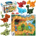 WOOPIE Zestaw Konstrukcyjny 2w1 Gra Planszowa Dinozaury + Kostka 46 el. Woopie WOOPIE Zestaw Konstrukcyjny 2w1 Gra Planszowa Dinozaury + Kostka 46 el. Woopie