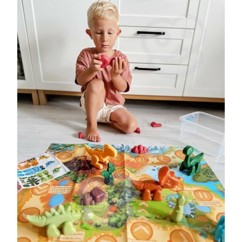WOOPIE Zestaw Konstrukcyjny 2w1 Gra Planszowa Dinozaury + Kostka 46 el. Woopie WOOPIE Zestaw Konstrukcyjny 2w1 Gra Planszowa Dinozaury + Kostka 46 el. Woopie