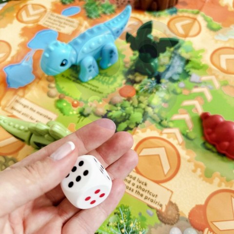 WOOPIE Zestaw Konstrukcyjny 2w1 Gra Planszowa Dinozaury + Kostka 46 el. Woopie WOOPIE Zestaw Konstrukcyjny 2w1 Gra Planszowa Dinozaury + Kostka 46 el. Woopie