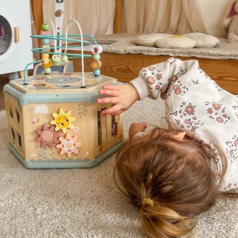 TOOKY TOY Interaktywny Drewniany Sześciokąt Montessori Otwierane Pudełko Tooky Toy TOOKY TOY Interaktywny Drewniany Sześciokąt Montessori Otwierane Pudełko Tooky Toy