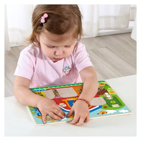 TOOKY TOY Tablica Manipulacyjna Zamki Obrazki Farma Tooky Toy TOOKY TOY Tablica Manipulacyjna Zamki Obrazki Farma Tooky Toy