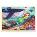 VIGA Drewniane Puzzle Układanka 24 el. Sekrety Morza Viga Toys