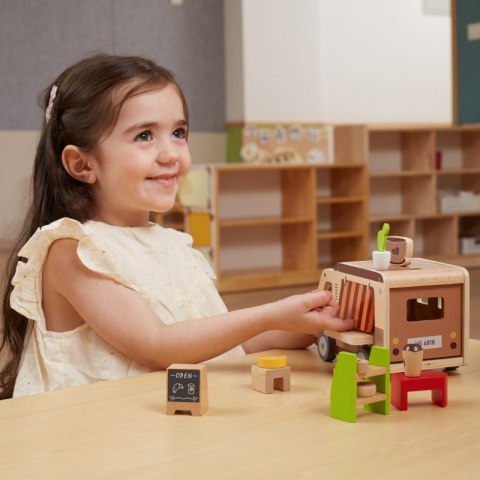 VIGA Food truck Drewniane Auto Kawiarnia Cukiernia Viga Toys VIGA Food truck Drewniane Auto Kawiarnia Cukiernia Viga Toys