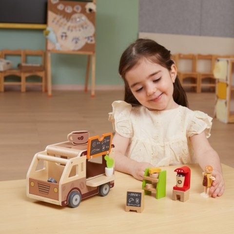 VIGA Food truck Drewniane Auto Kawiarnia Cukiernia Viga Toys VIGA Food truck Drewniane Auto Kawiarnia Cukiernia Viga Toys