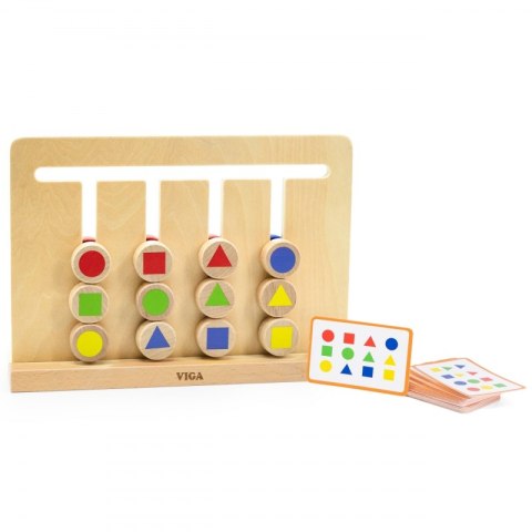 VIGA Gra Logiczna Odwzoruj Kolory i Figury Montessori Viga Toys VIGA Gra Logiczna Odwzoruj Kolory i Figury Montessori Viga Toys