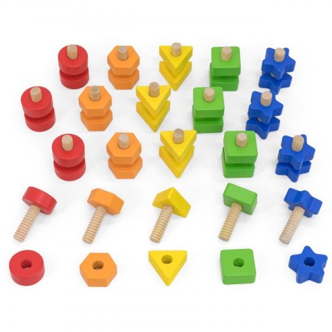 VIGA Nakrętki i Śrubki Dopasuj i Zakręcaj Zabawka Zręcznościowa Viga Toys VIGA Nakrętki i Śrubki Dopasuj i Zakręcaj Zabawka Zręcznościowa Viga Toys