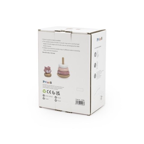 VIGA PolarB Drewniana Piramidka Edukacyjna - Lisek Viga Toys VIGA PolarB Drewniana Piramidka Edukacyjna - Lisek Viga Toys