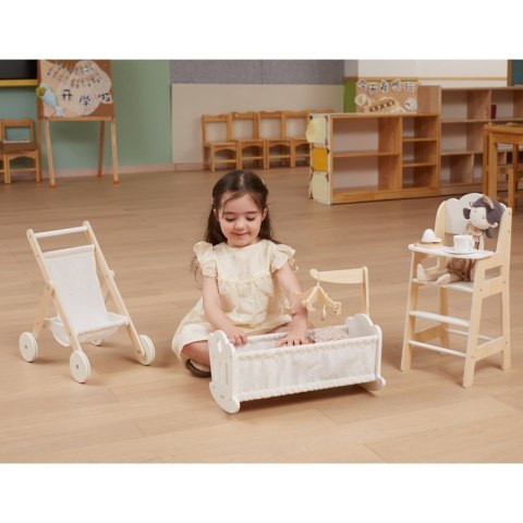 VIGA PolarB Krzesełko do Karmienia dla Lalek Białe Drewniane Viga Toys VIGA PolarB Krzesełko do Karmienia dla Lalek Białe Drewniane Viga Toys