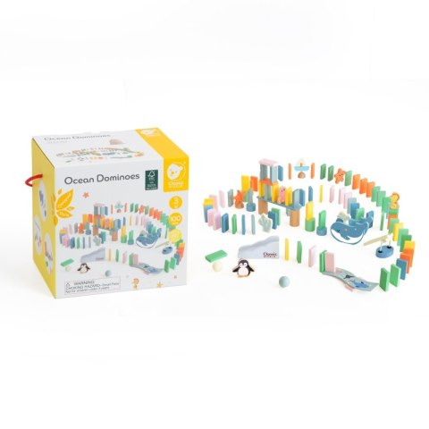 CLASSIC WORLD Drewniane Domino Tor Logiczny Przeszkód Układanka Montessori 100 el. Classic World CLASSIC WORLD Drewniane Domino Tor Logiczny Przeszkód Układanka Montessori 100 el. Classic World
