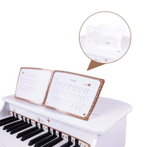 CLASSIC WORLD Duże Pianino Fortepian dla Dzieci z Krzesełkiem i Książeczką do Nauki Classic World CLASSIC WORLD Duże Pianino Fortepian dla Dzieci z Krzesełkiem i Książeczką do Nauki Classic World
