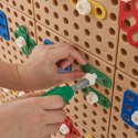 MASTERKIDZ Zestaw Geometrycznych Kształtów Klocków do Paneli Ściennych STEM 260 el. Masterkidz