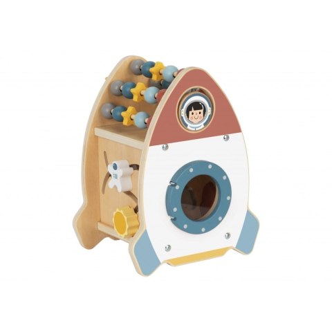 TOOKY TOY Kosmiczna Rakieta Aktywności Sorter Labirynt Drewniany Tooky Toy TOOKY TOY Kosmiczna Rakieta Aktywności Sorter Labirynt Drewniany Tooky Toy