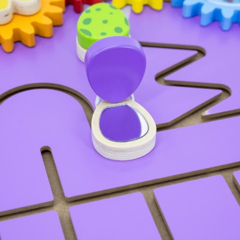 VIGA Drewniana Tablica Sensoryczna-Manipulacyjna EDU Triceratops Viga Toys VIGA Drewniana Tablica Sensoryczna-Manipulacyjna EDU Triceratops Viga Toys