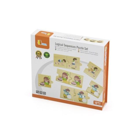 VIGA Drewniana Układanka Puzzle Dopasuj Czynności Dzieci Viga Toys VIGA Drewniana Układanka Puzzle Dopasuj Czynności Dzieci Viga Toys