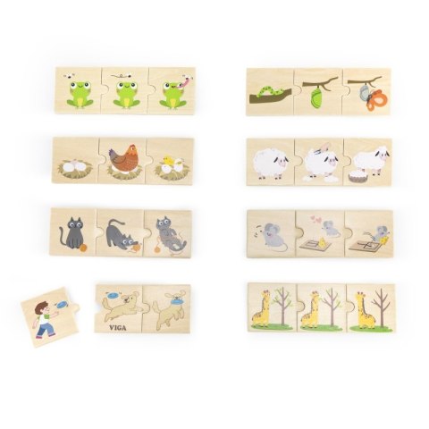 VIGA Drewniana Układanka Puzzle Dopasuj Czynności Zwierząt Viga Toys VIGA Drewniana Układanka Puzzle Dopasuj Czynności Zwierząt Viga Toys