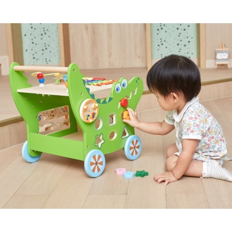 VIGA Drewniany Pchacz Edukacyjny Krokodylek 12w1 Viga Toys VIGA Drewniany Pchacz Edukacyjny Krokodylek 12w1 Viga Toys