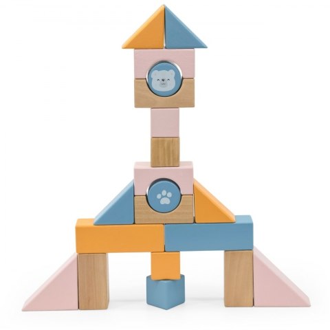 VIGA PolarB Drewniany Wózek do Ciągnięcia + Klocki 21 el. Viga Toys VIGA PolarB Drewniany Wózek do Ciągnięcia + Klocki 21 el. Viga Toys