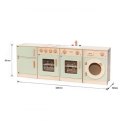 VIGA PolarB Drewniany Zestaw Kuchenny XL Pralka Kuchenka Zmywarka - Zielony Viga Toys VIGA PolarB Drewniany Zestaw Kuchenny XL Pralka Kuchenka Zmywarka - Zielony Viga Toys