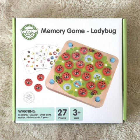 WOOPIE GREEN Memory Drewniana Gra Pamięciowa Edukacyjna Układanka Biedronka Woopie Let's Go Green WOOPIE GREEN Memory Drewniana Gra Pamięciowa Edukacyjna Układanka Biedronka Woopie Let's Go Green