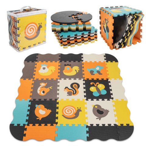 Mata edukacyjna piankowa puzzle zwierzątka kolorowa 114 x 114 cm 25 elementów Kik sp. z o.o. sp. k. Mata edukacyjna piankowa puzzle zwierzątka kolorowa 114 x 114 cm 25 elementów Kik sp. z o.o. sp. k.
