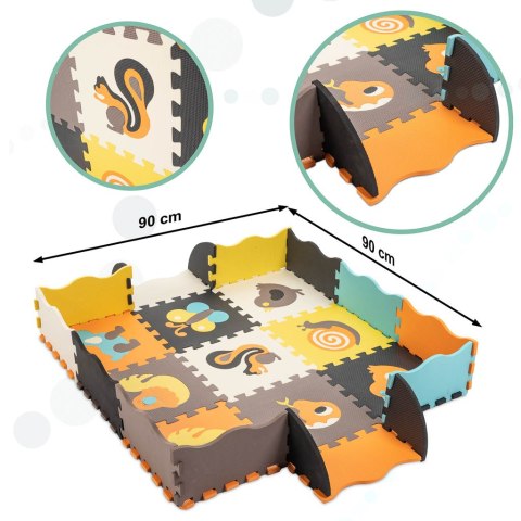 Mata edukacyjna piankowa puzzle zwierzątka kolorowa 114 x 114 cm 25 elementów Kik sp. z o.o. sp. k. Mata edukacyjna piankowa puzzle zwierzątka kolorowa 114 x 114 cm 25 elementów Kik sp. z o.o. sp. k.